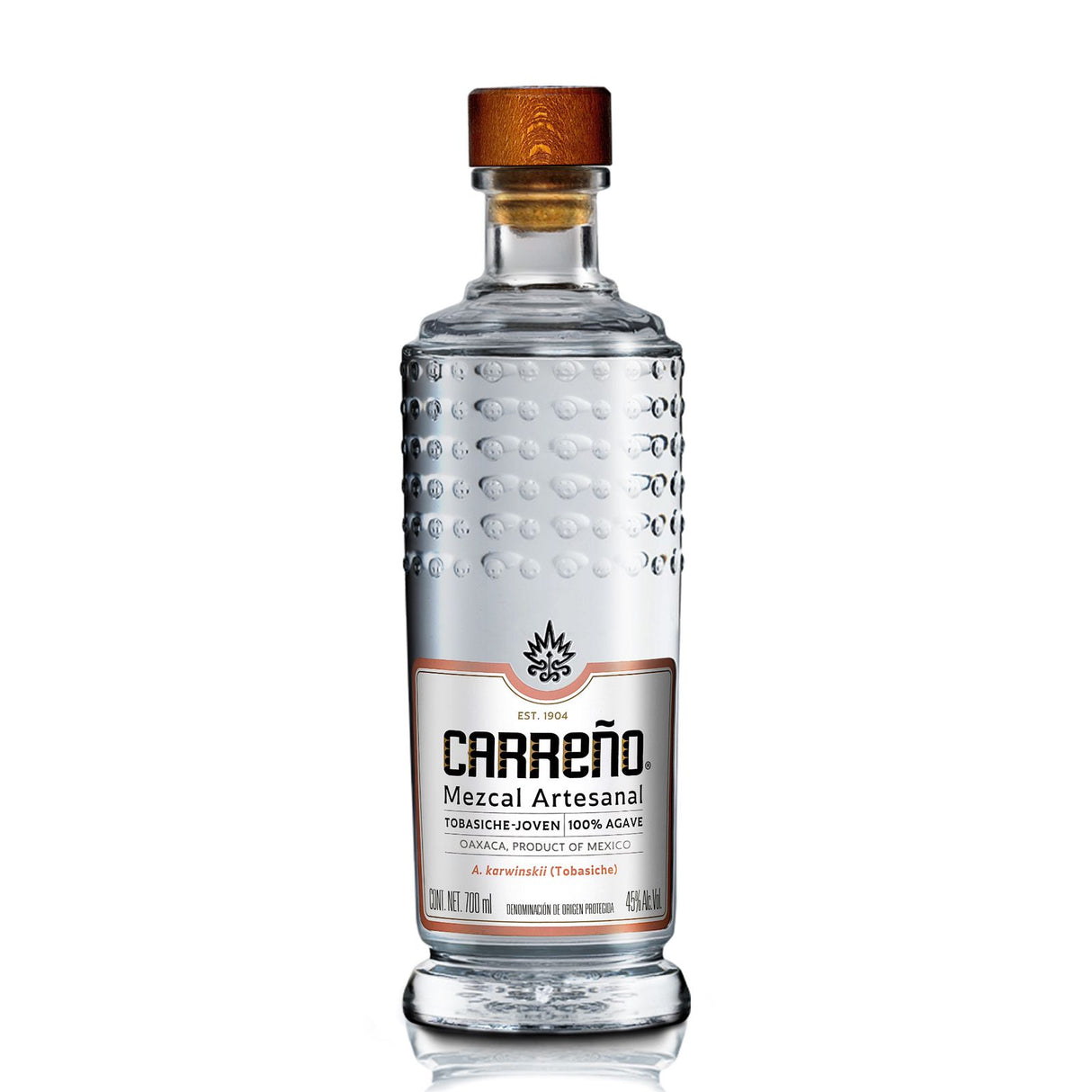 *Mezcal Artesanal TOBASICHE -JOVEN CARREÑO 700 ml 46 % Vol