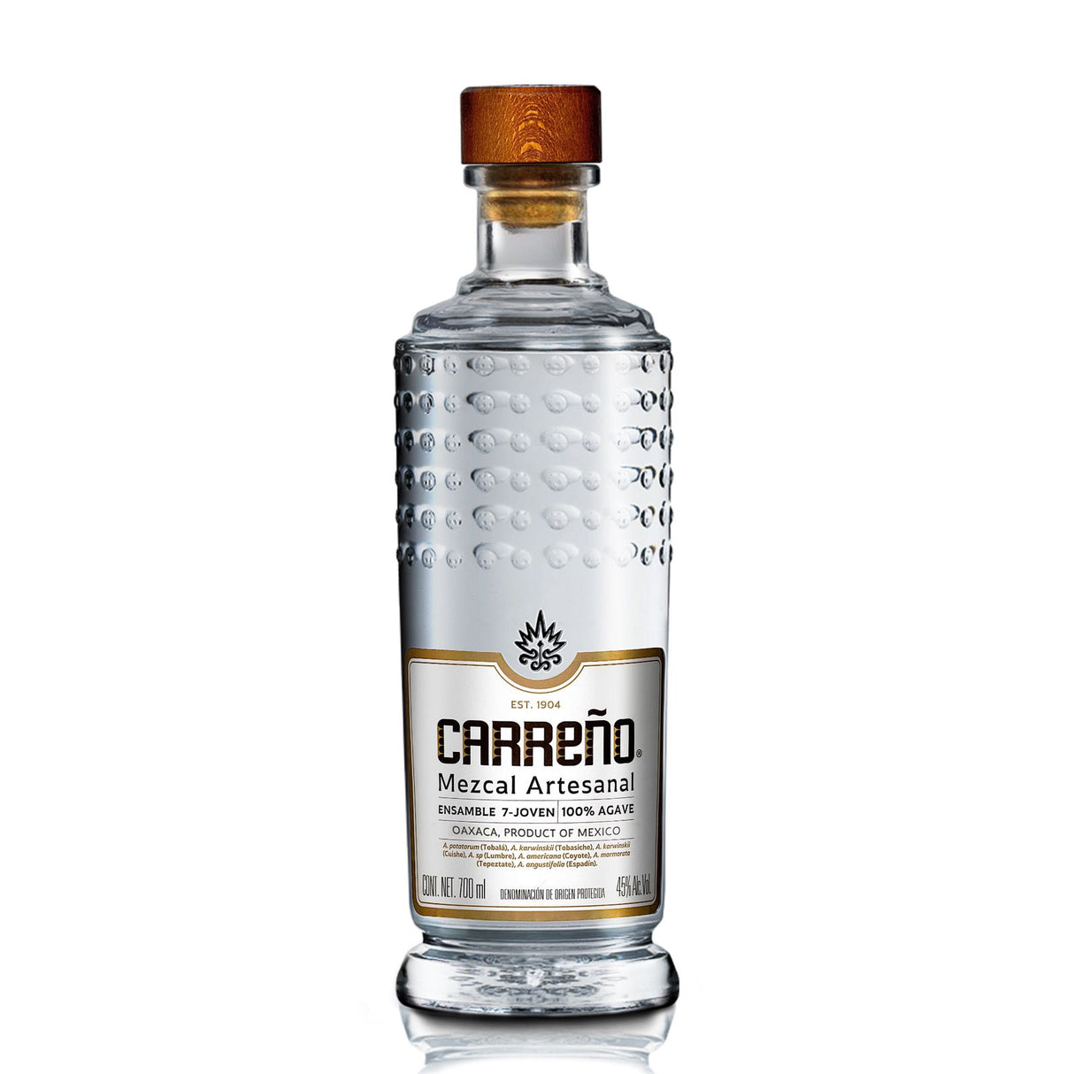 Mezcal Artesanal ENSAMBLE 7-JOVEN CARREÑO 700 ml 46 % Vol