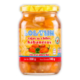 Rajas de Chiles Habaneros 238g LOL-TUN