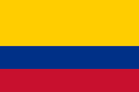 Mini bandera de Colombia 21x13 cm.