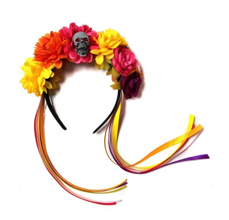 Diadema de Flores calavera