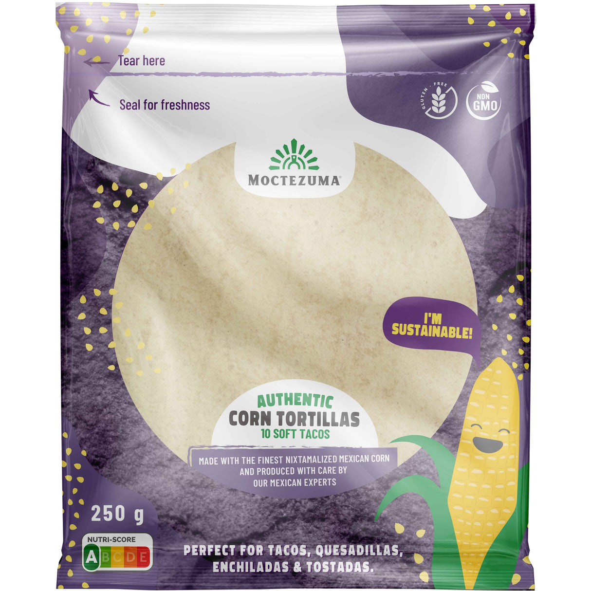 Tortilla AMBIENTE 10 Piezas 250 g MOCTEZUMA