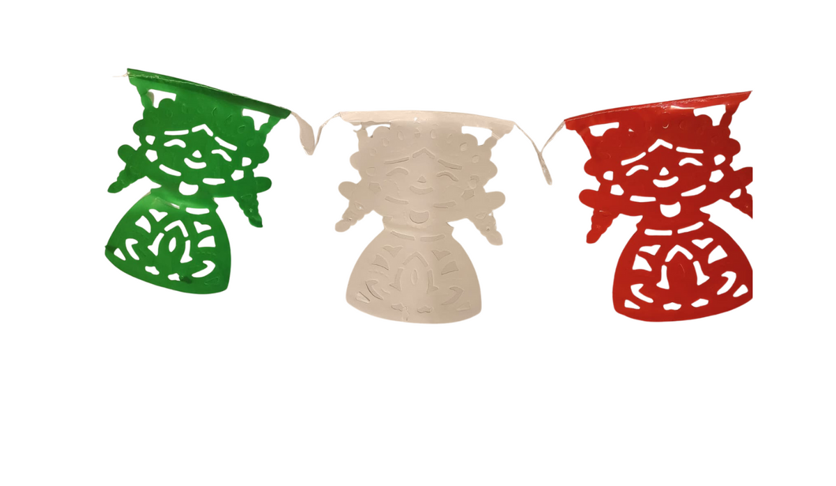 Papel Picado Plastico Lele Tricolor 2.6 mts