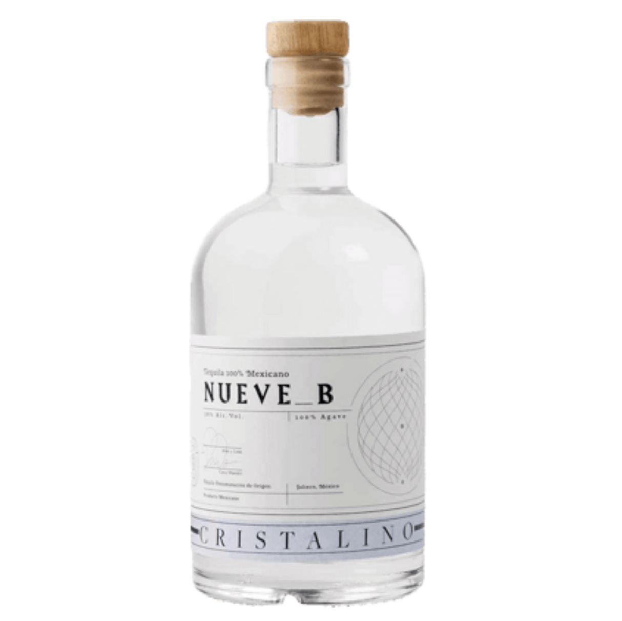 Tequila Cristalino 700 ml - NUEVE B