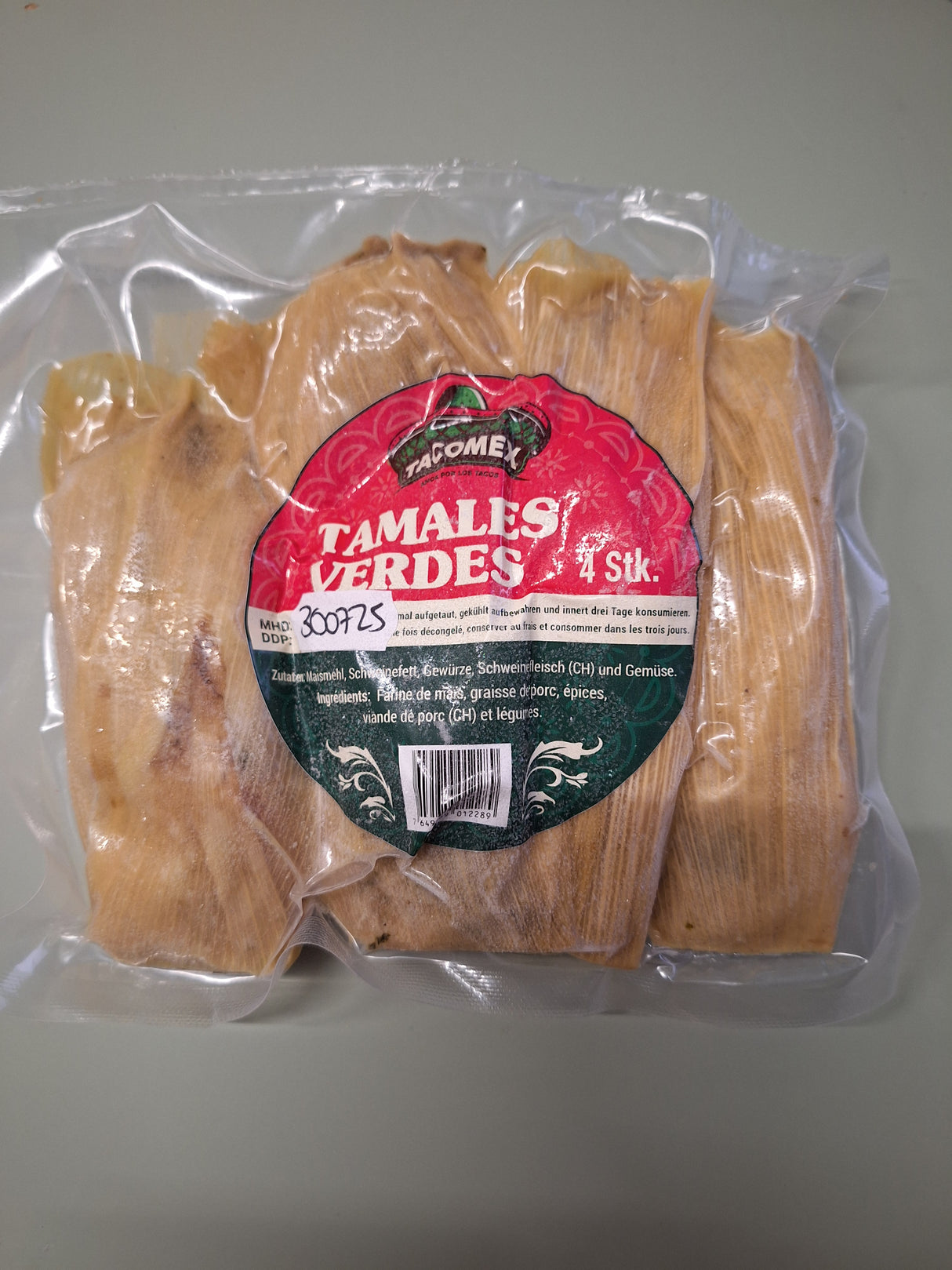 Tamales Verdes 4 piezas