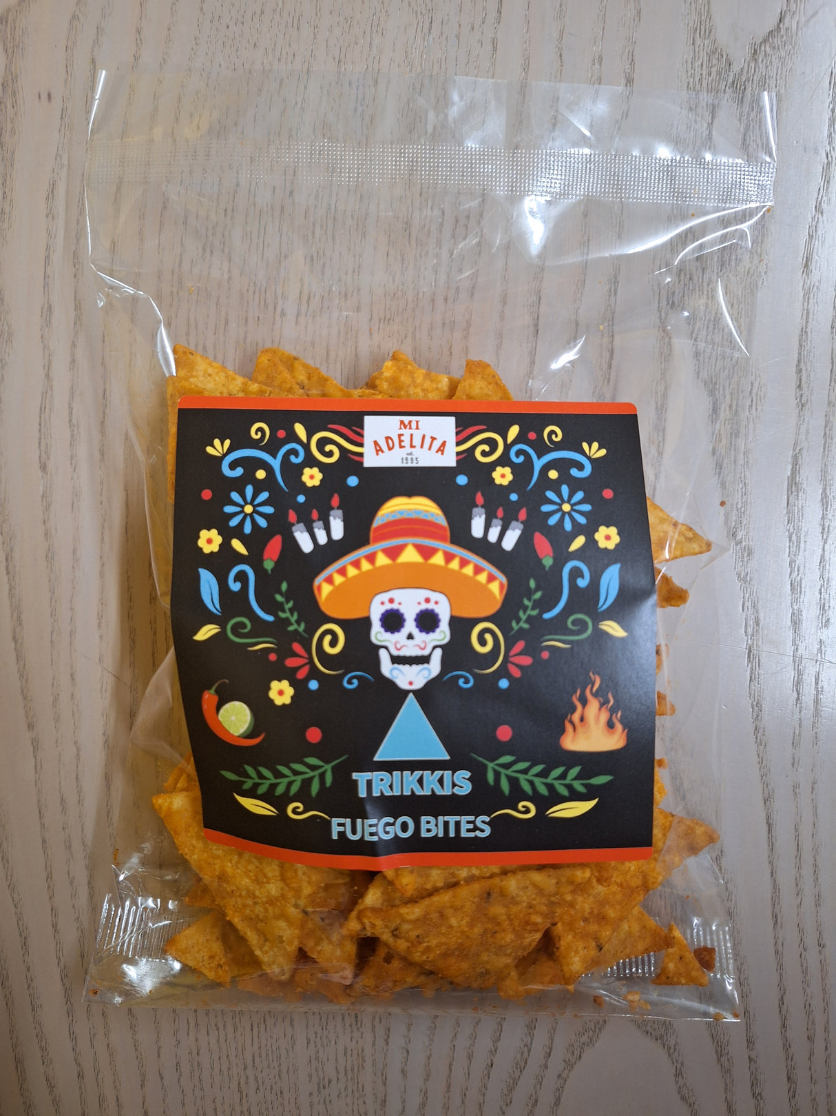 Tortilla Chips Trikkis Fuego Bites 90 gr Mi Adelita