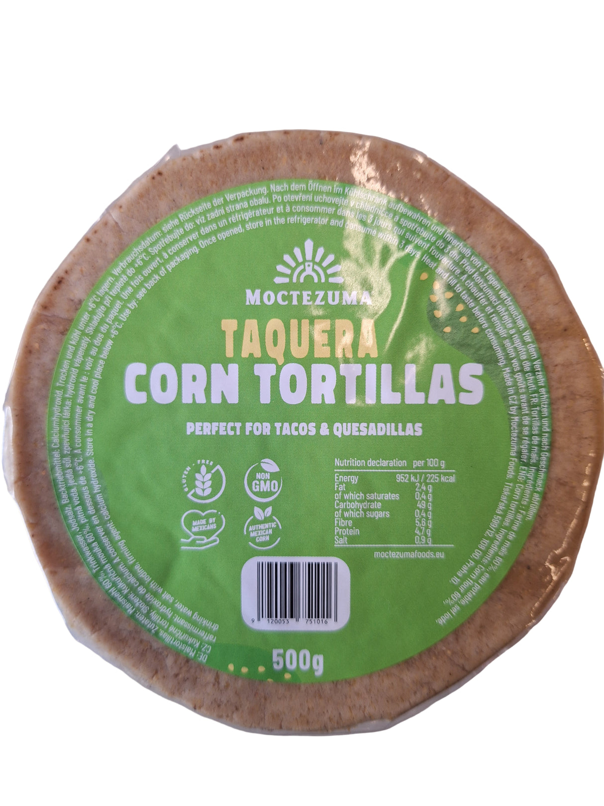 Tortillas de Maíz TAQUERA 500 g  MOCTEZUMA