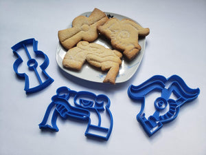 Cortadores de galletas prehispánicos - varios Colores (Modelo 1)