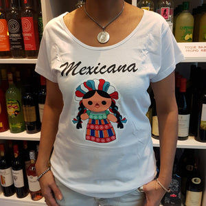 T-Shirt - Camiseta - MEXICANA muñeca María (Talla M)