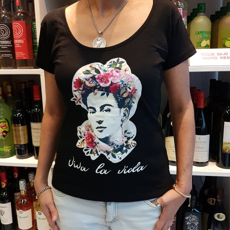 *T-Shirt Camiseta Frida viva la vida (M)