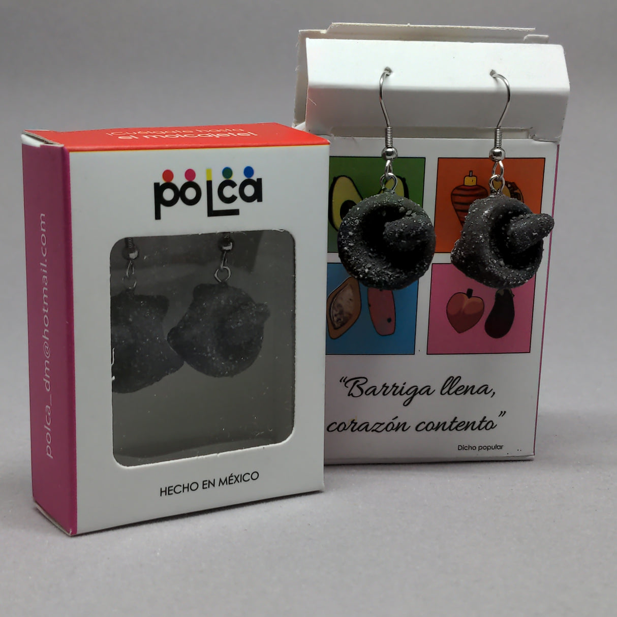 Aretes de Molcajete de Piedra POLCA