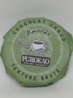 Chocolate a la mexicana ALMENDRAS disco de 60 gr PUROKAO