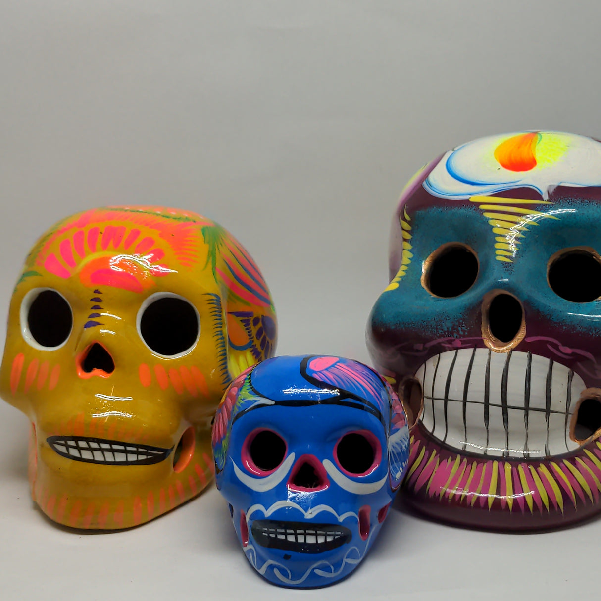 Craneo de Barro Jumbo - CALAVERA DE DIA DE MUERTOS