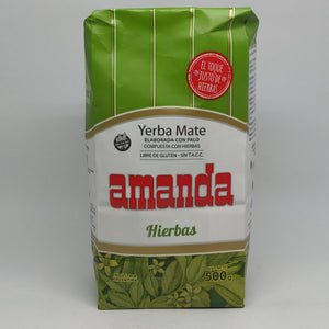 Yerba Mate con palo HIERBAS 500 gr - AMANDA