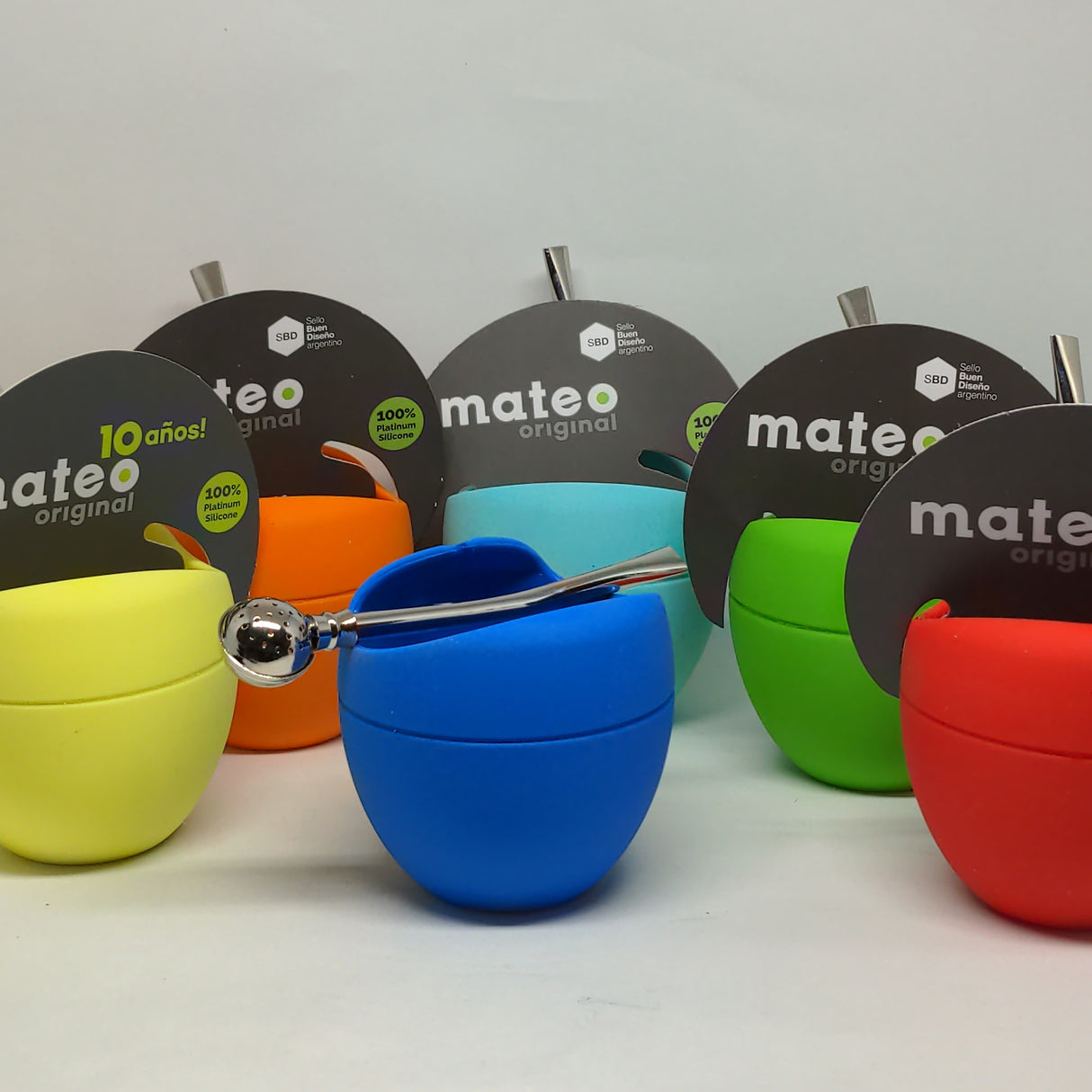 Mate Mateo Original - Varios Colores (Calabaza - Mate en silicon)