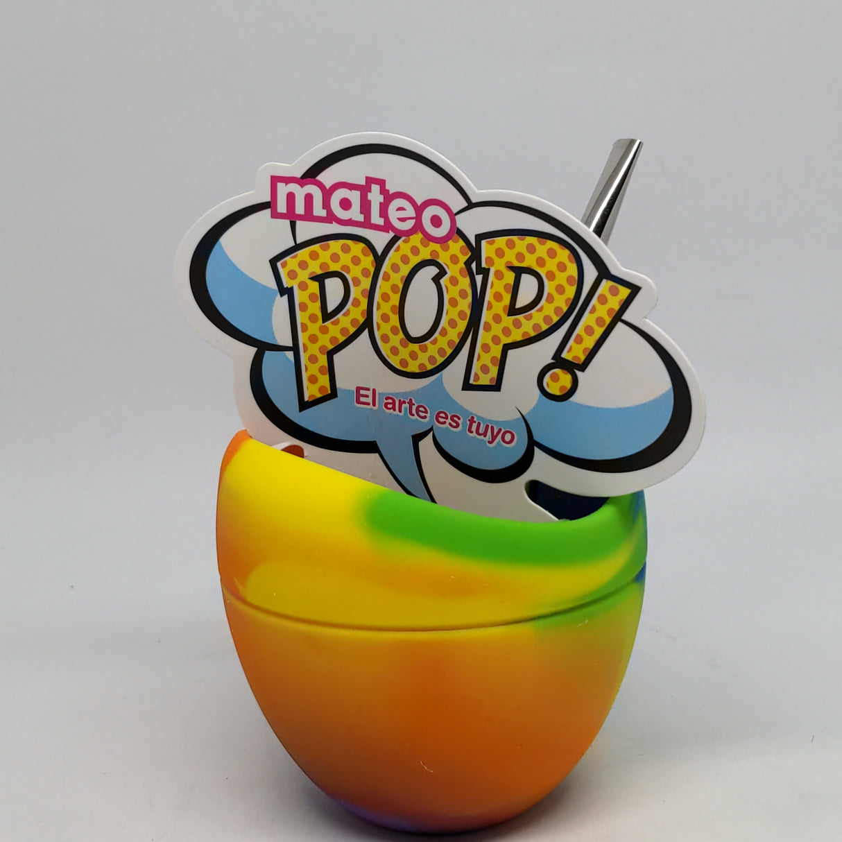 Mate Mateo POP (Multicolor) -  (Calabaza - Mate en silicon)