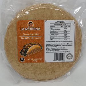 Tortillas de Maíz Amarillo 10 pz. 250 g LA MORENA