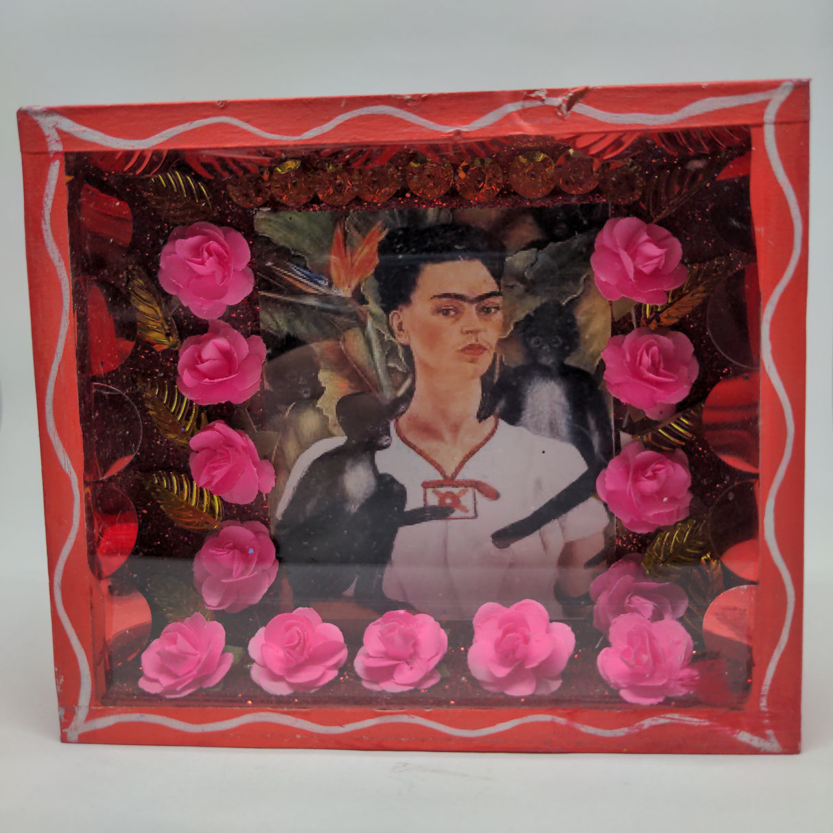 Retablo de DIA DE MUERTOS  Rectangular 12 x 14 cm