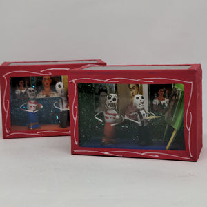 Retablo de DIA DE MUERTOS Mini 8 x 5.5 cm