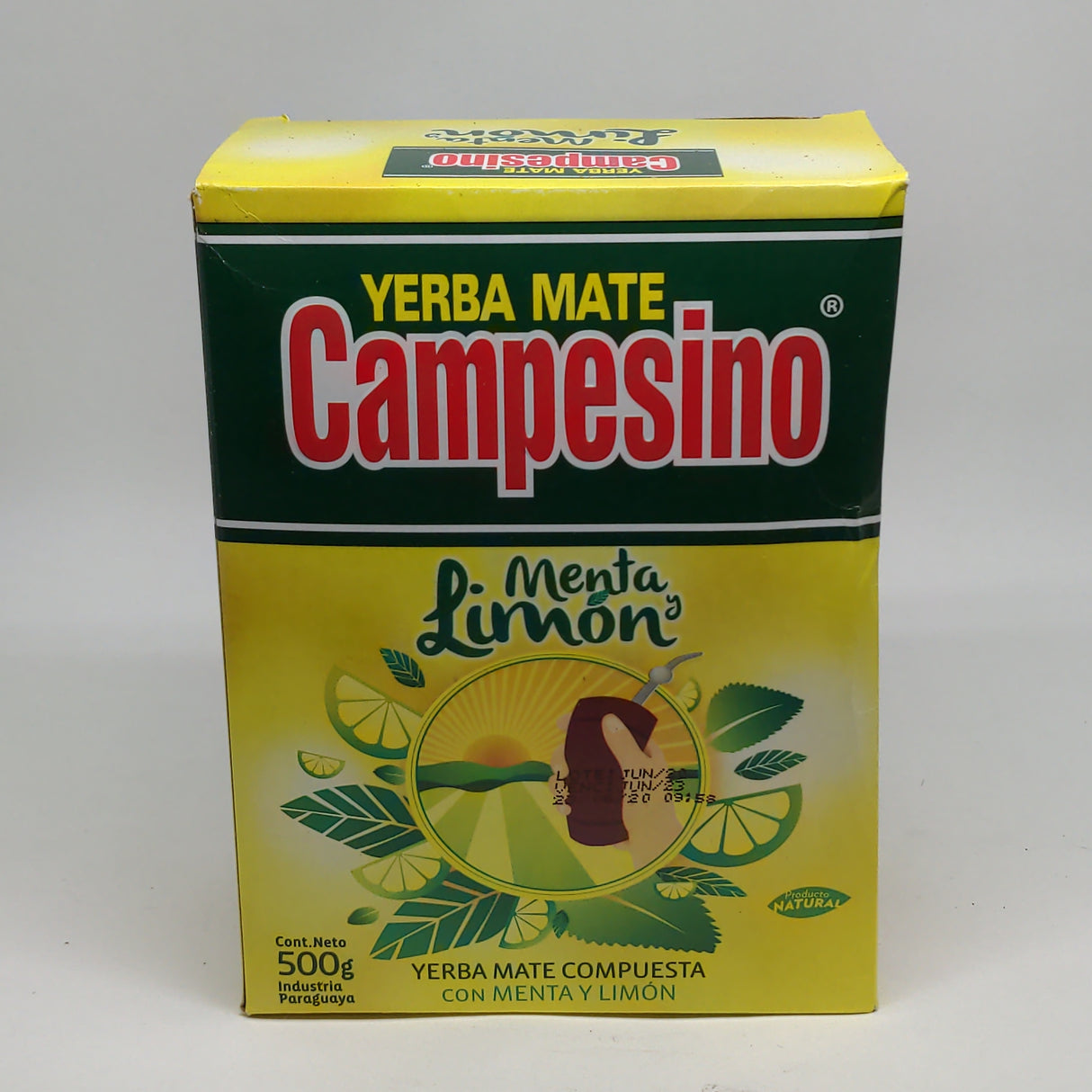 Yerba Mate Natural Menta Limón 500 g CAMPESINO
