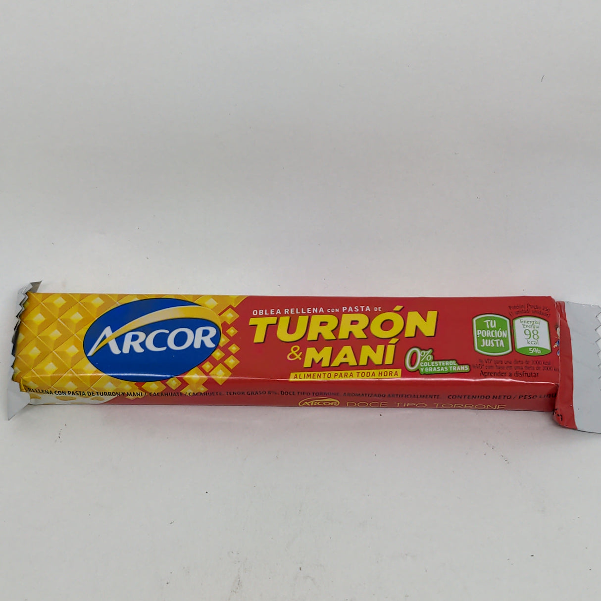 Barquillo relleno Turrón con cacahuate 25 gr ARCOR