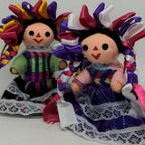 Muñeca Lele CHICA 19 cm - Mazahua de trapo - Muñeca Mexicana tradicional hecha a mano