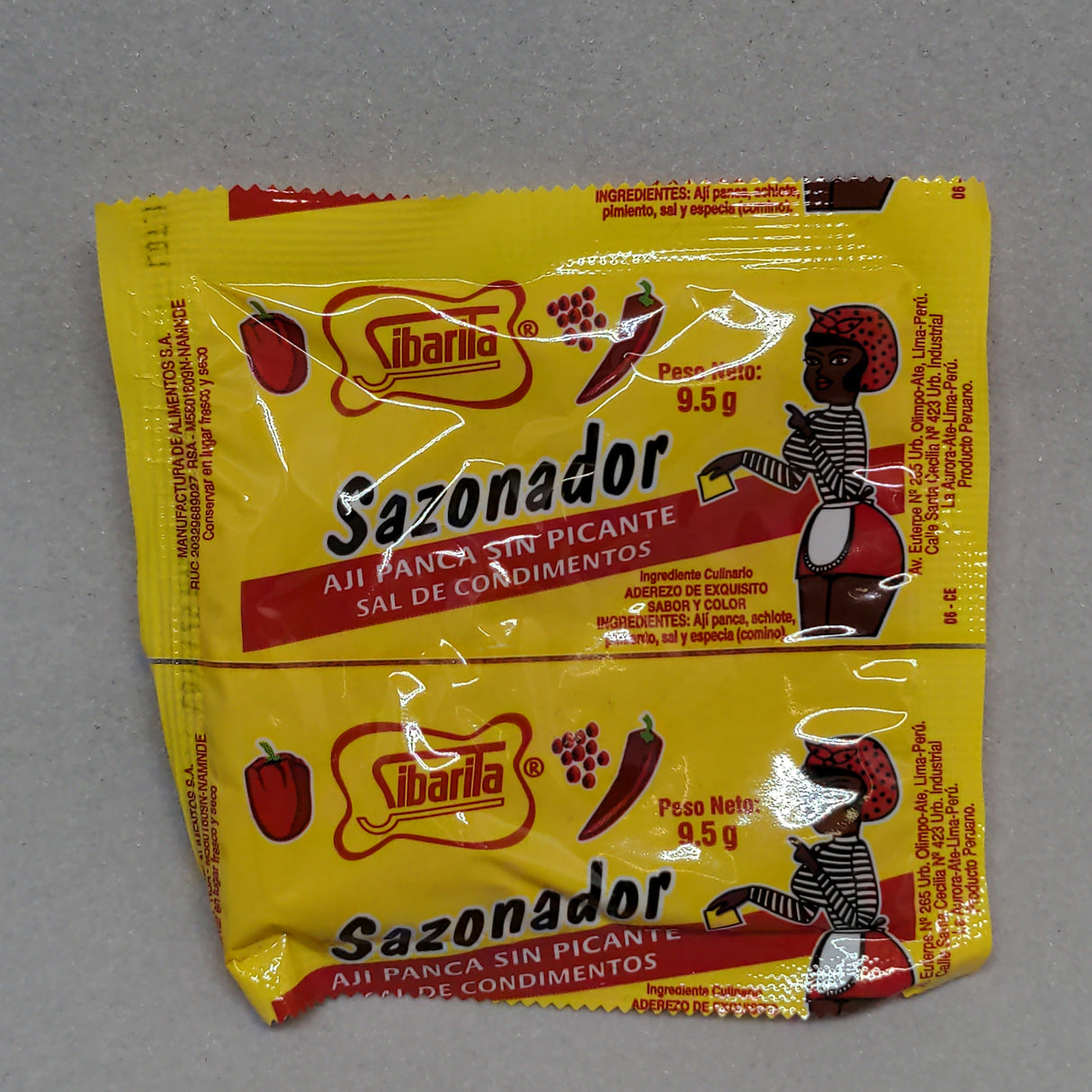Aji panca sal de condimentos sin picante sachet  9.5 g SIBARITA