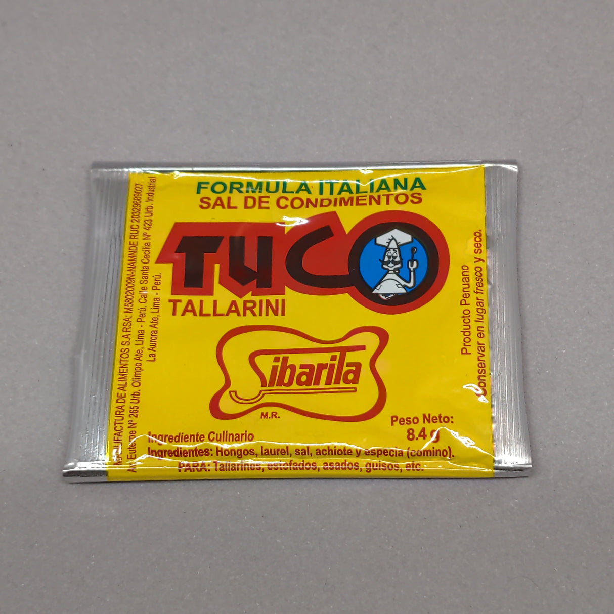 Tuco tallarini sal de condimentos sachet 8.4 g SIBARITA