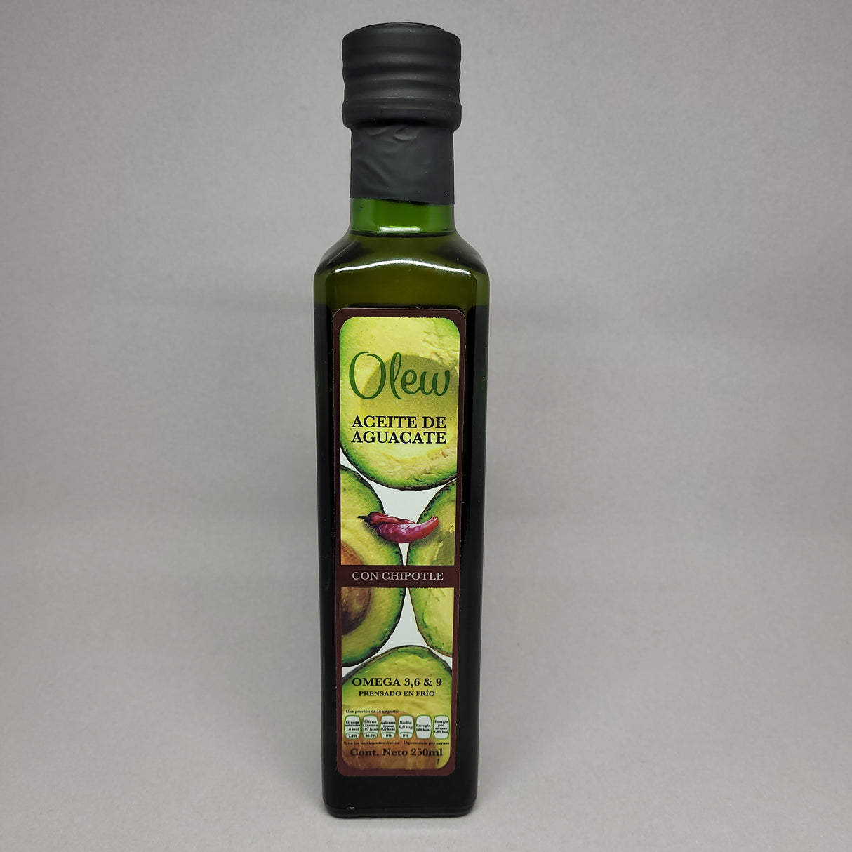 *PRECIO 1 CHF* Aceite de Aguacate con Chipotle  250ml OLEW ZUMITAM Fecha de caducidad 30.03.2025