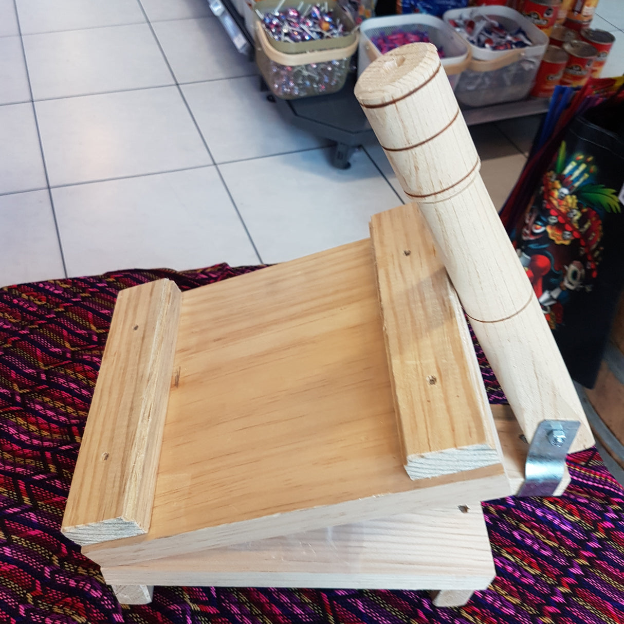 Tortilladora - Prensa de Madera 25x20 cm. Mango 30cm. – El Maíz - Mexican  Products GmbH