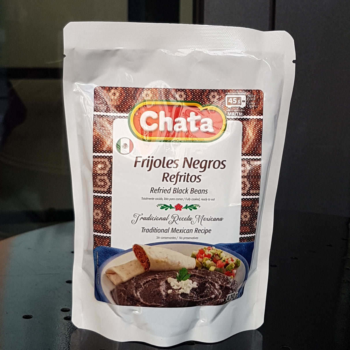 Frijoles Refritos Negros VEGAN 430g LA CHATA