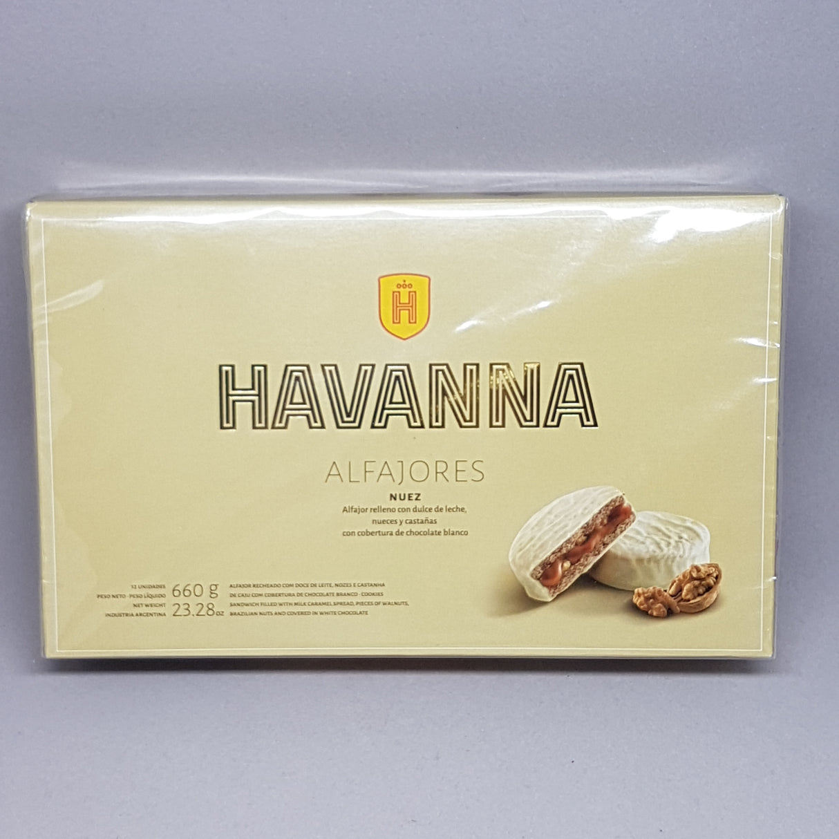 Alfajores Nuez HAVANNA 12 pcs 660g