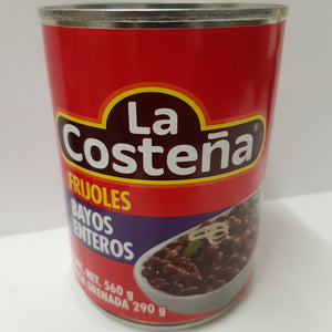 Frijoles bayos enteros 560 gr LA COSTEÑA