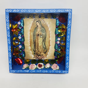Retablo de DIA DE MUERTOS  Cuadrado 17 x 17 cm