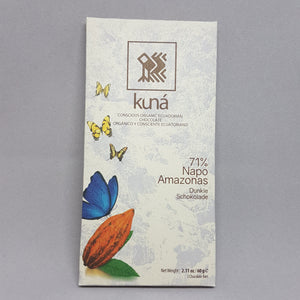 Chocolate Kuná 71% Napo Negro 2 x 30 gr BIO