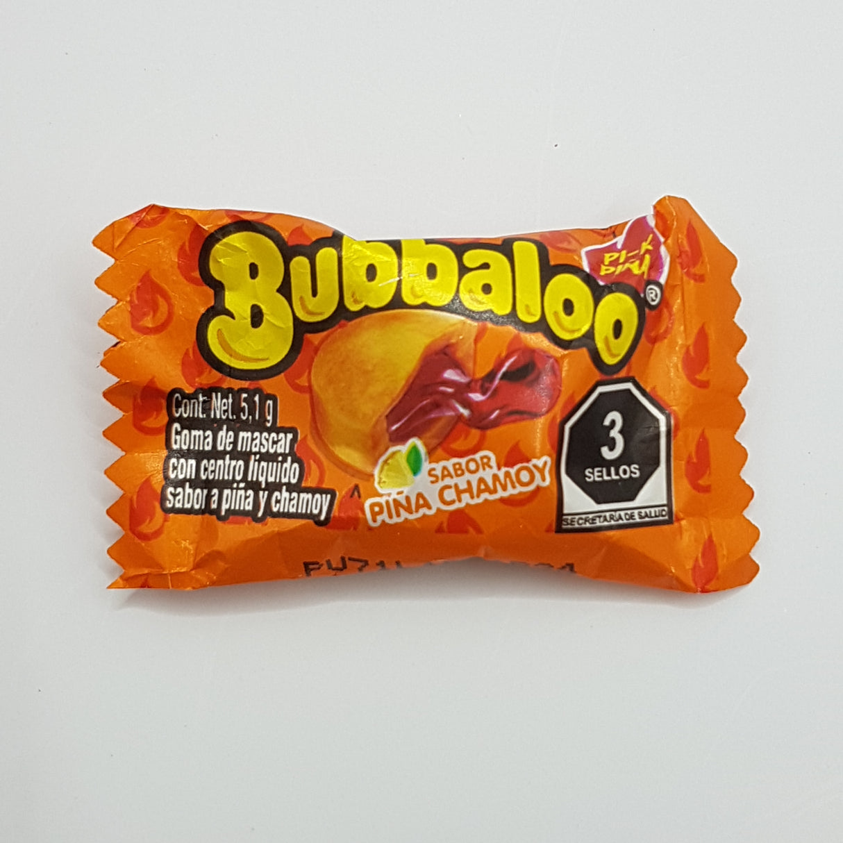 Chicle  Piña chamoy 5.1 g BUBBALOO