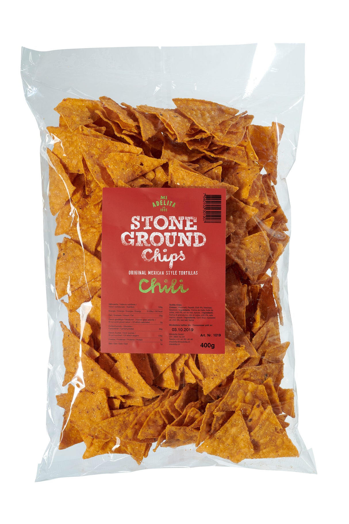 Tortilla Chips Chili 400 gr MI ADELITA