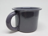 Taza de peltre azul grande / Eimailtasse gross