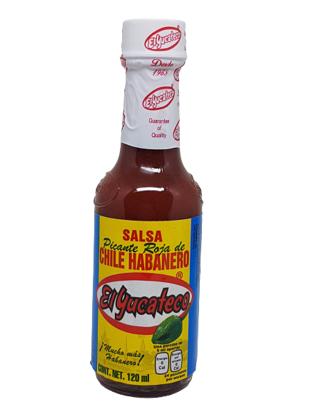 *Salsa Roja de Habanero 120ml EL YUCATECO