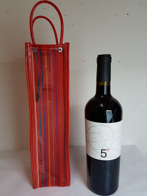 Bolsa de Mercado Roja para vino