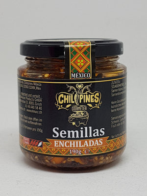 Salsa Semillas Enchiladas (con Chile de Arbol) 190 gr (Estilo Salsa Macha) CHILIPINES