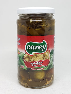 Chiles Jalapeños Nachos en frasco 345 gr CAREY