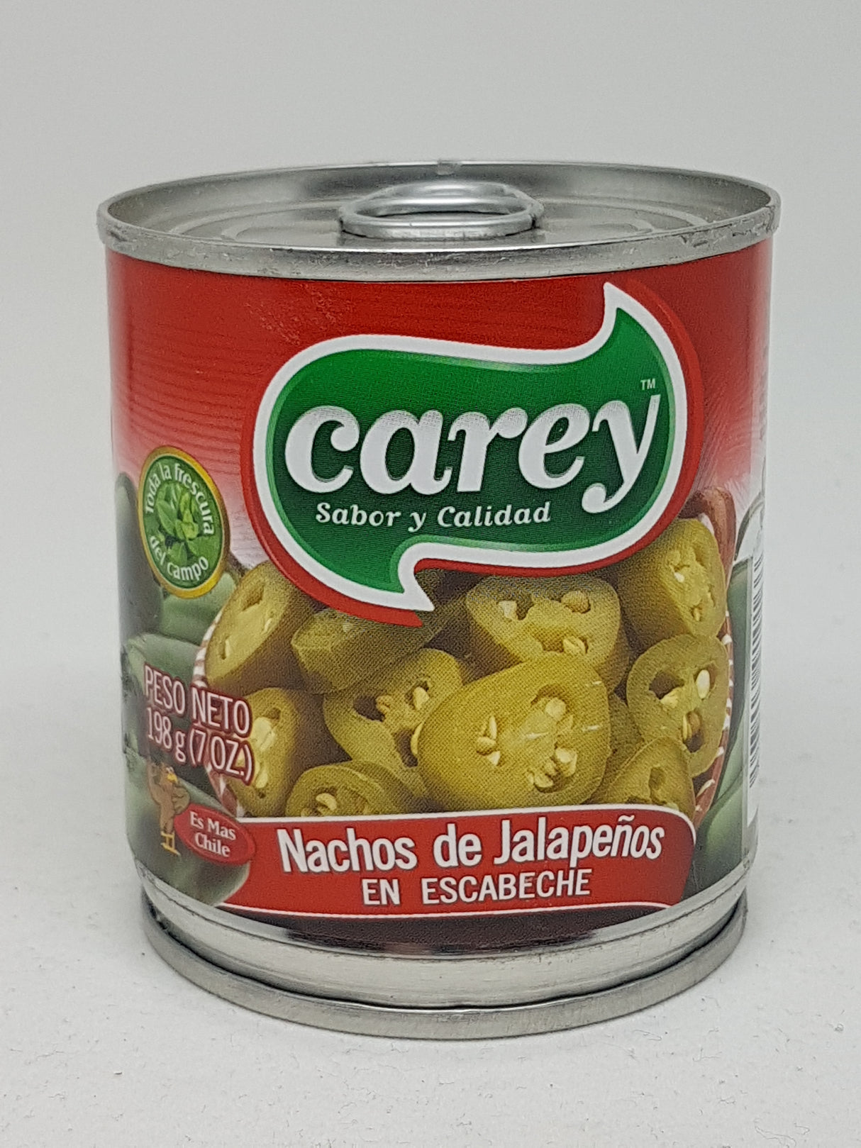 Chile Jalapeños Nachos en escabeche 198 gr CAREY