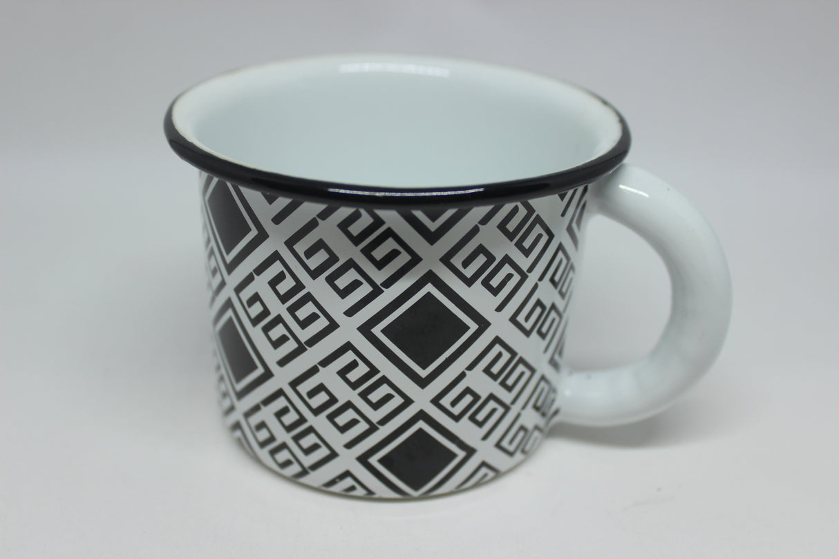 Taza para café peltre grecas - 32 ESTADOS