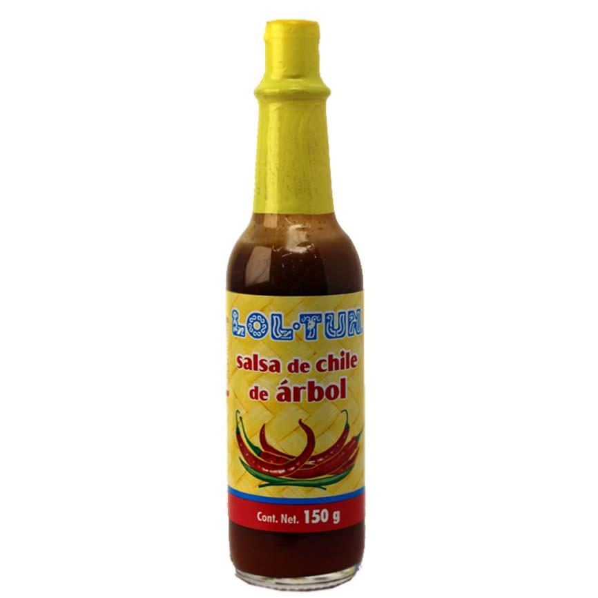 Salsa de chile de Arbol 150 gr  LOL TUN