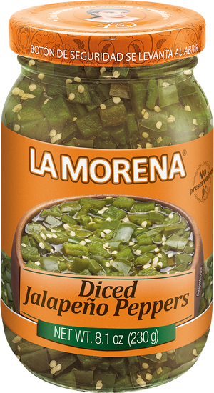 Jalapeño en cubos Frasco 230 g LA MORENA