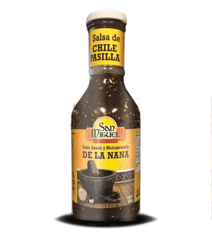 Salsa de Chile pasilla De la Nana frasco 450 gr SAN MIGUEL
