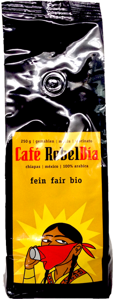 Café 500 gr en grano BIO Rebeldia de Chiapas