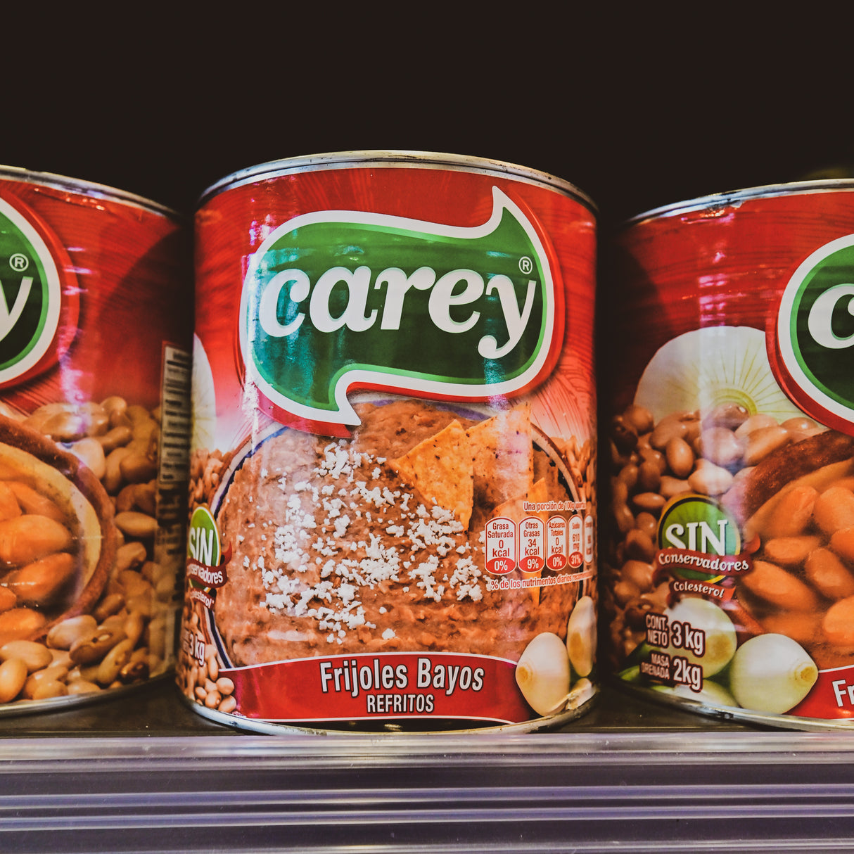 Frijoles Bayos Refritos 3 Kg CAREY